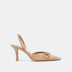 Haylee Pump in Camel Suede