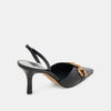 Haylee Pump in Midnight Crinkle Patent Shoe DOLCE VITA