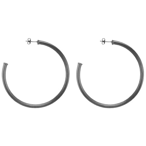 SF Everybody's Favorite Hoops in Gunmetal Sheila Fajl