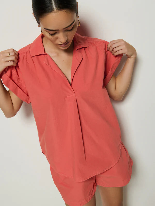 NATION Elliot T-Shirt in Coral Nation