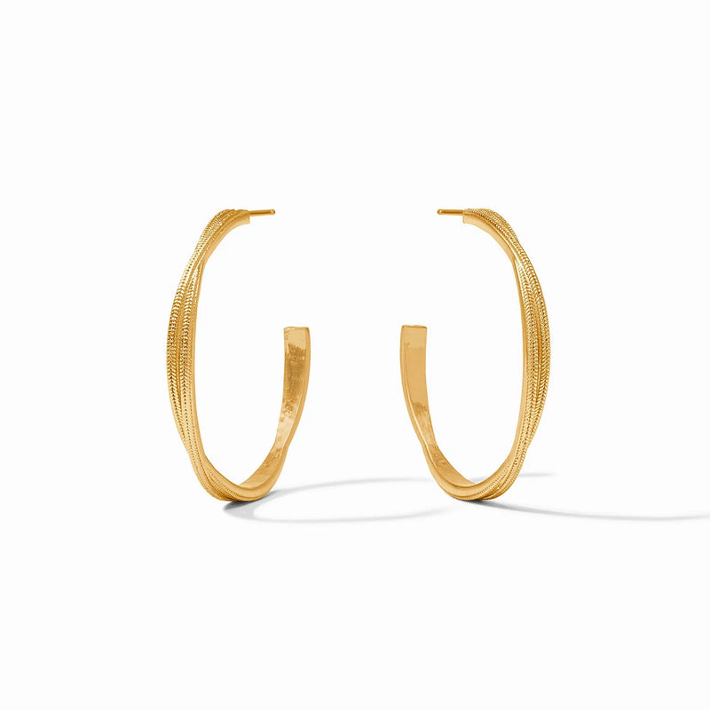 Julie Vos Cheval Twist Hoop in Medium