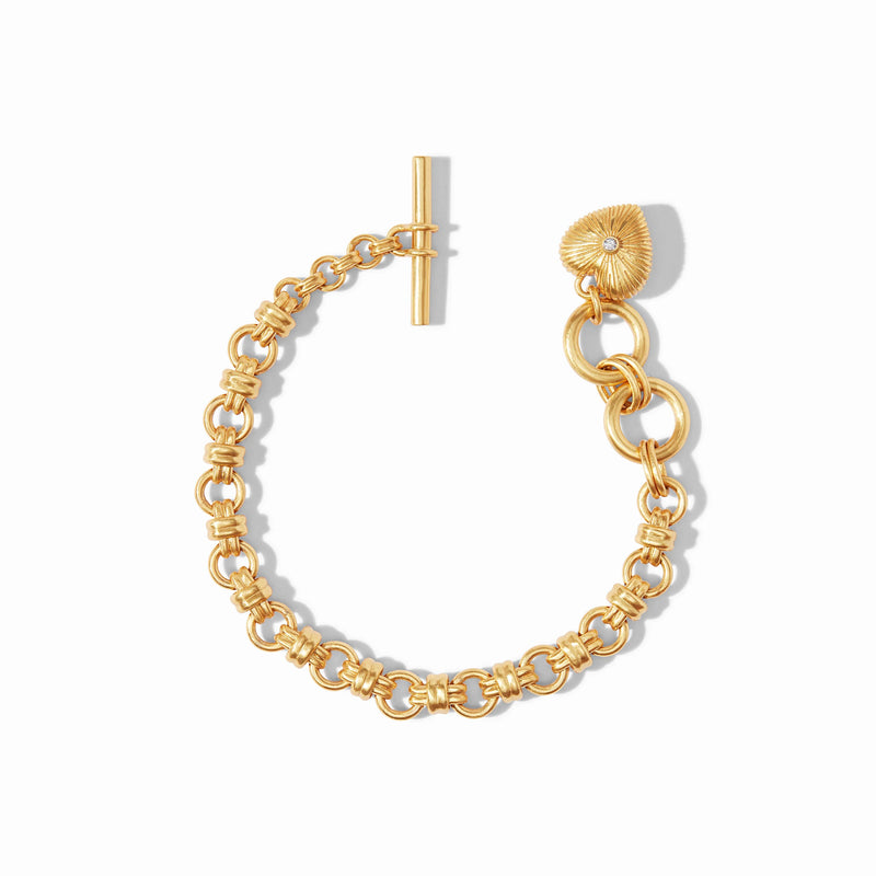 Julie Vos Esme Heart Bracelet-Cubic Zirconia-OS Julie Vos
