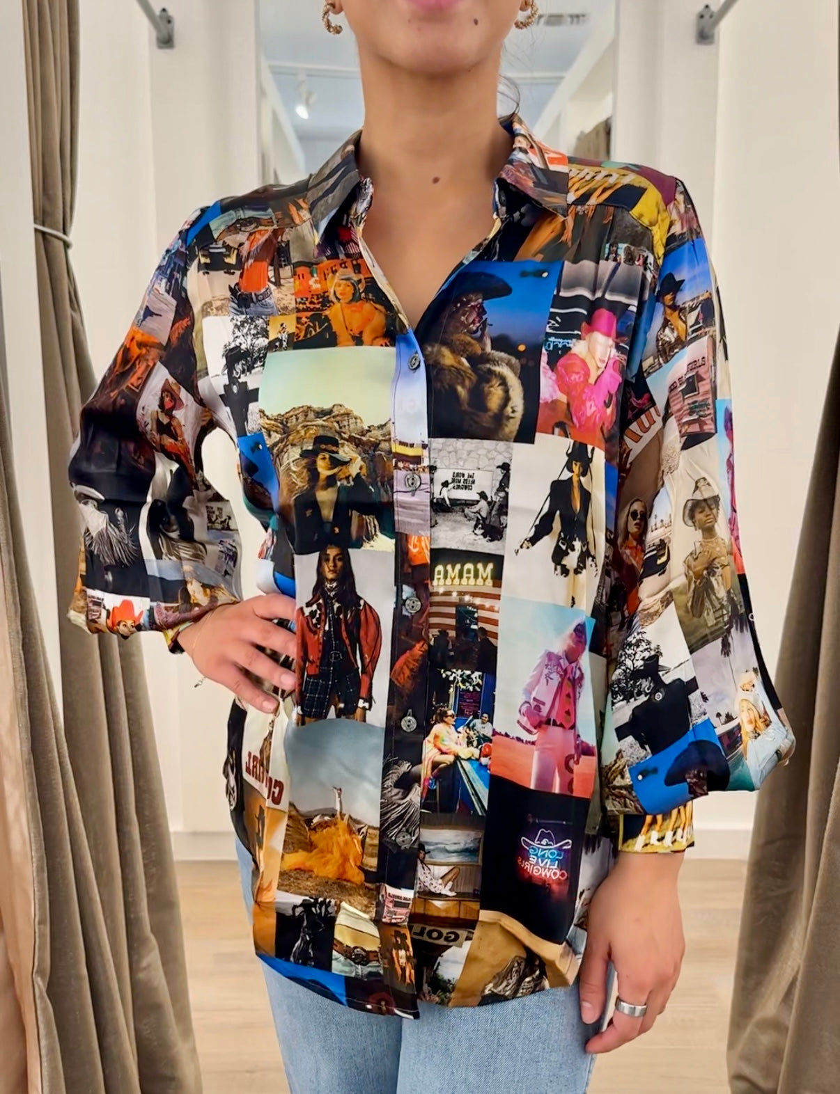 UNBREAK IT Nico Blouse in Cowgirls
