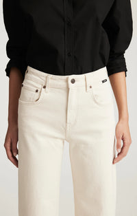 MAVI Nica Barrel Leg Jeans in Beige