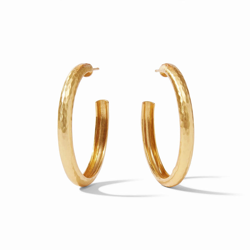 Julie Vos Havana Hoop-Gold-L Julie Vos