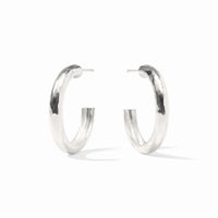 JULIE VOS Havana Hoop in Silver M