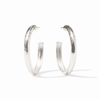 JULIE VOS Havana Hoop in Silver L