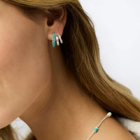 JULIE VOS Hydra Triple Hoop in Silver