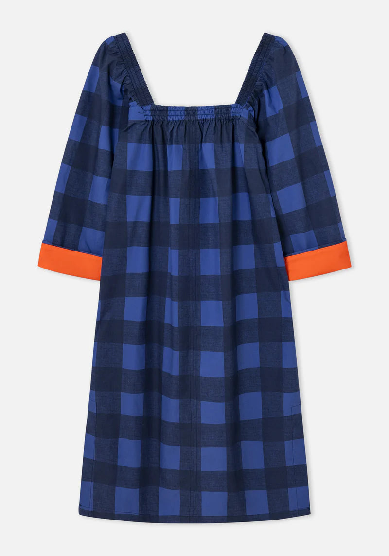 DR BLOOM Sorbete Dress in Blue Gingham Dr Bloom
