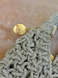 PHO FIRENZE Woven Bag in Silver