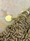 PHO FIRENZE Woven Bag in Gold