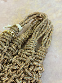 PHO FIRENZE Woven Bag in Gold