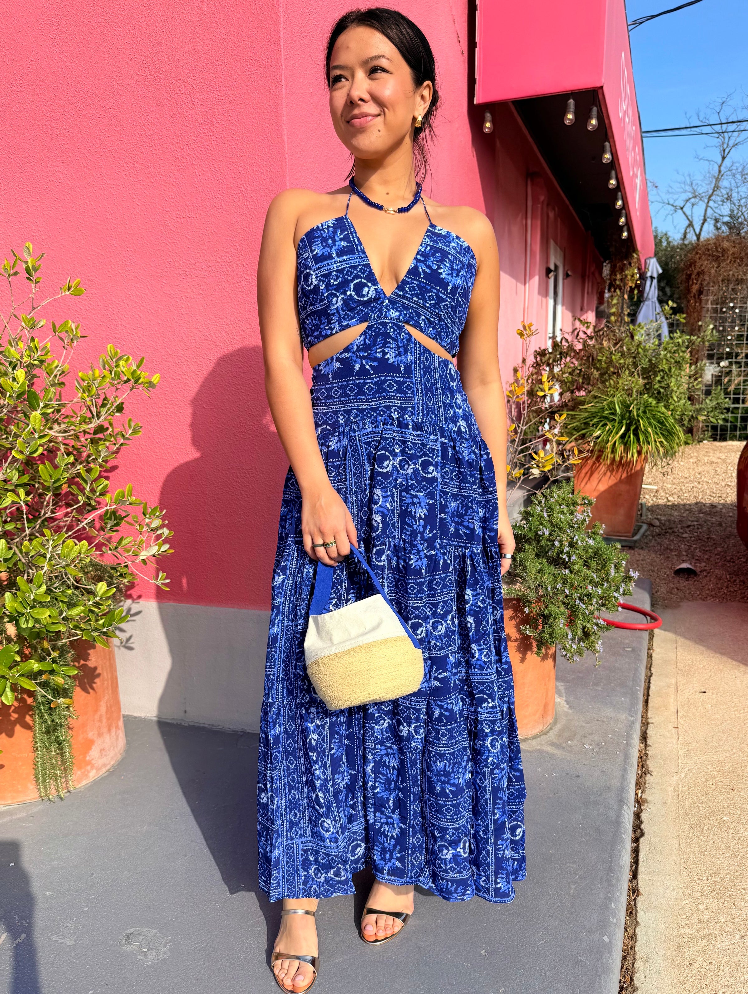 GILNER FARRAR Frida Dress in Blue