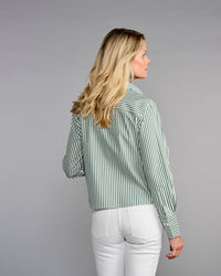 Claridge & King Evergreen Stripe Blouse