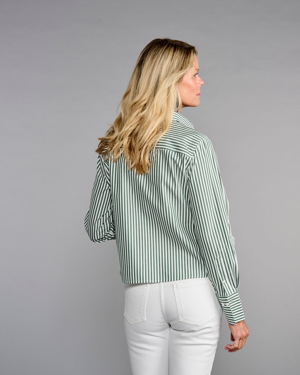 Claridge & King Evergreen Stripe Blouse