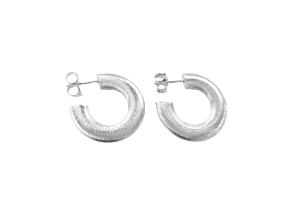 SF Irene Hoops in Silver Sheila Fajl