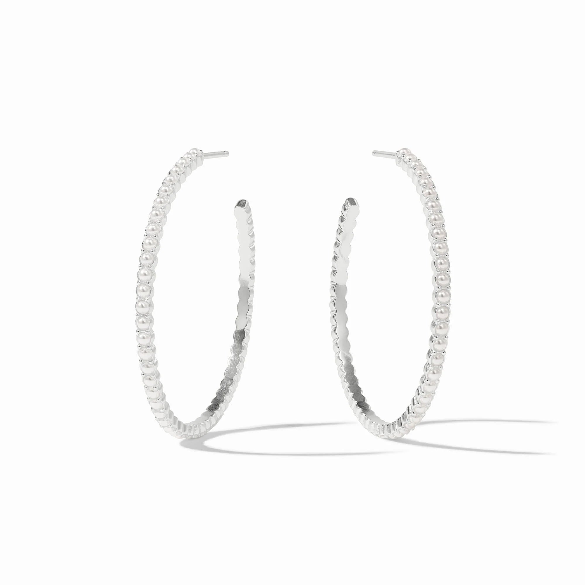 JULIE VOS Juliet Hoop in Pearl L