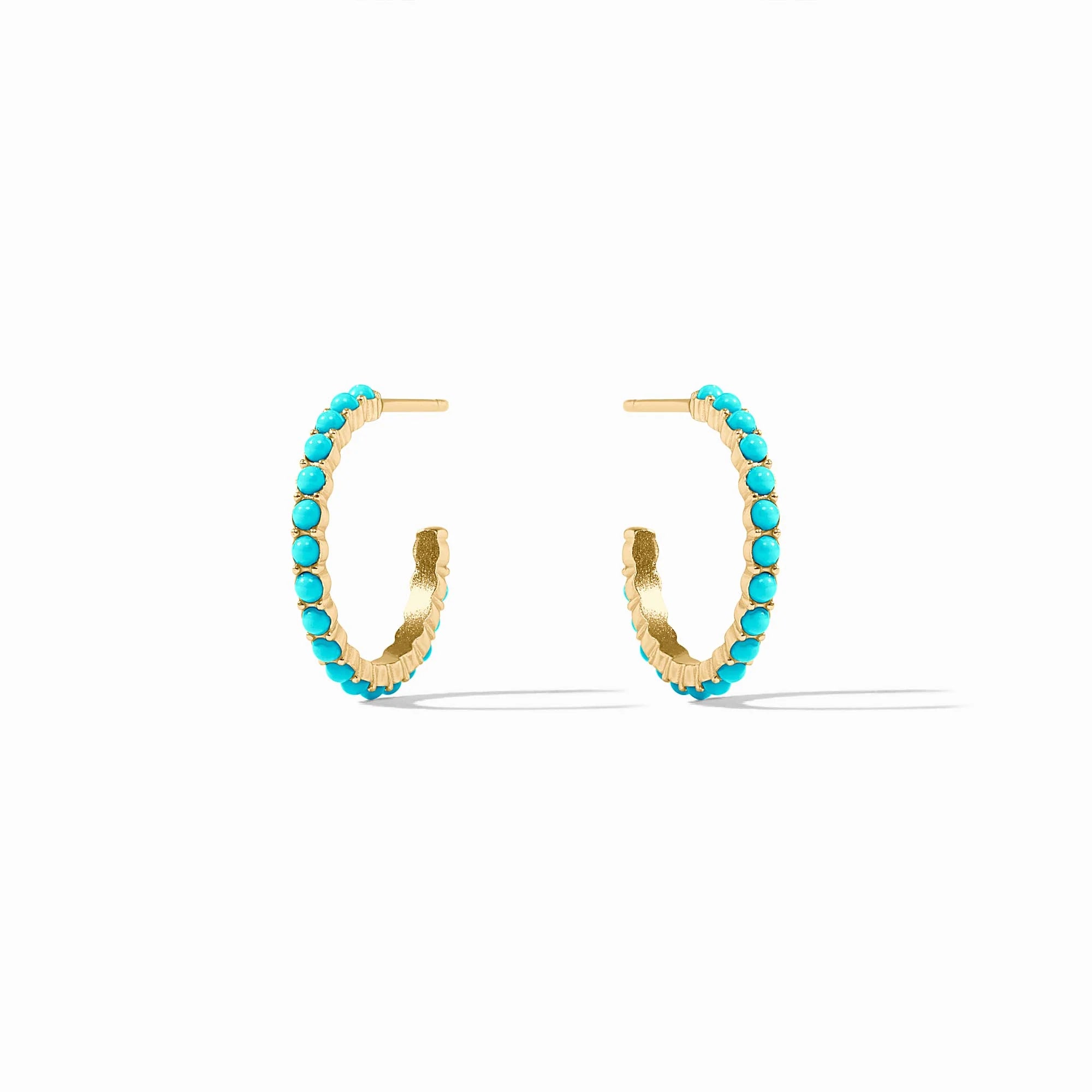 Julie Vos Juliet Hoop in Turquoise (S) Accessories Julie Vos