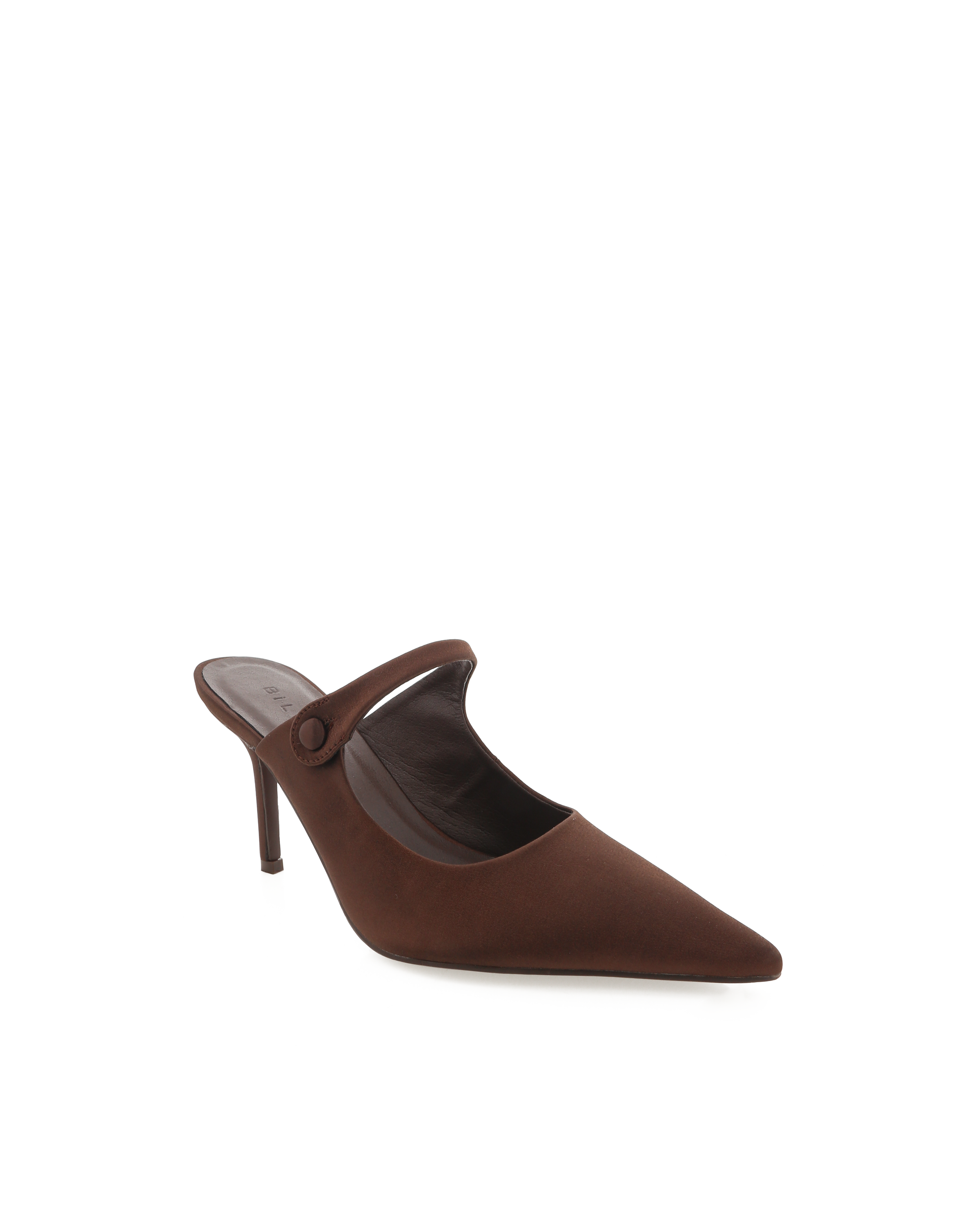 Kalio Pump in Espresso Satin Shoe Billini