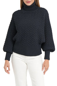 LOVE TOKEN Holly Sweater in Navy