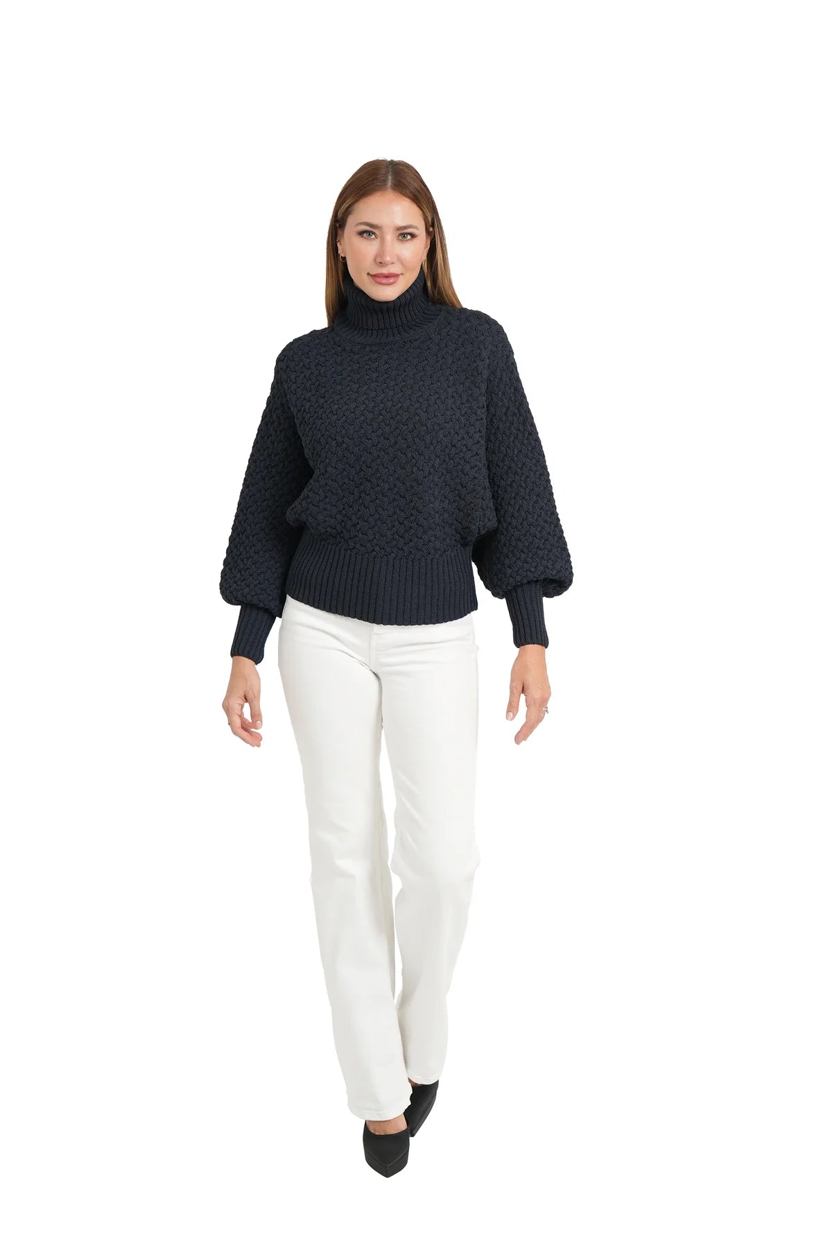 LOVE TOKEN Holly Sweater in Navy