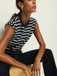 NATION Marina Muscle Tank in Stripe