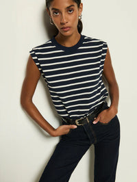 NATION Marina Muscle Tank in Stripe