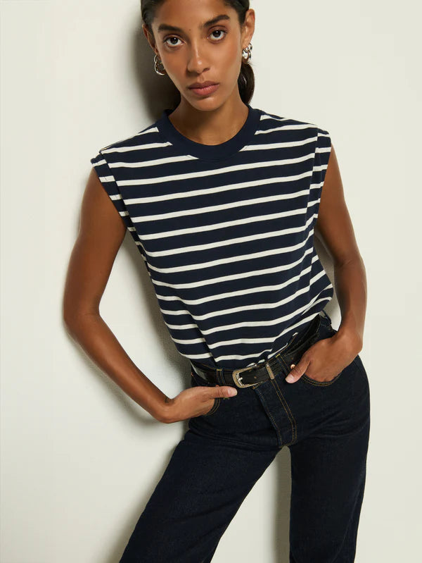 NATION Marina Muscle Tank in Stripe