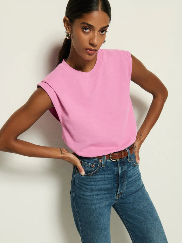 NATION Marina Muscle Tee in Dahlia