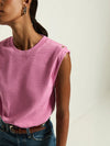 NATION Marina Muscle Tee in Dahlia