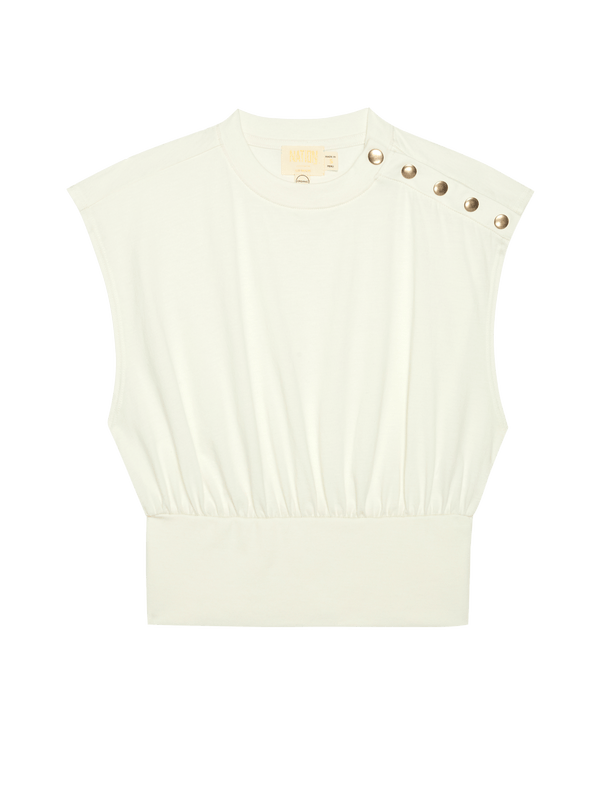 Nation Marni Top in Porcelain Apparel & Accessories Nation