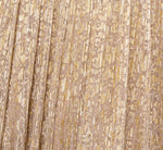 Off The Shoulder Metallic Foiled Metallic Pleated Mesh Long A-Line Ball Gown In Gold