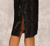 Sleeveless Midi Dress With 3D Embroidered Skirt In Black dress Adrianna Papell