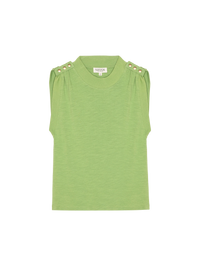 NATION Mikka Buttoned Tank- Cactus