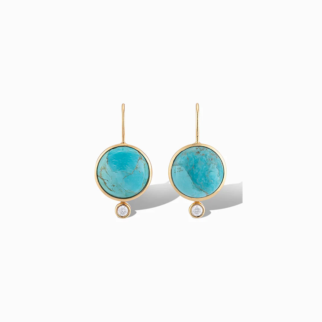 Mini Drop Earrings- Movahe Turquoise Laura Foote