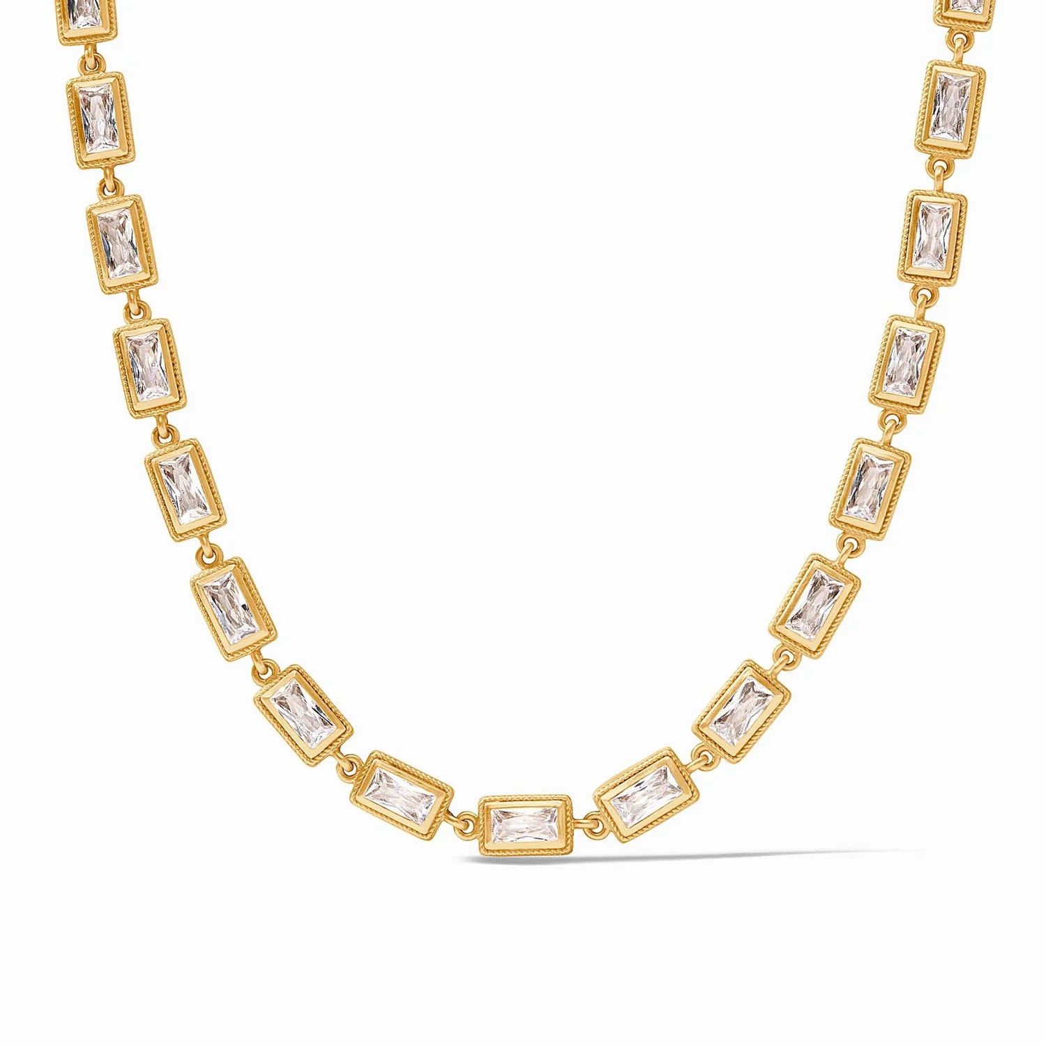 Julie Vos Baguette Tennis Necklace Julie Vos