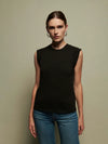 NATION Patti Muscle Tank in Black