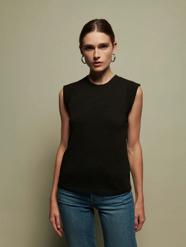 NATION Patti Muscle Tank in Black