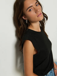 NATION Patti Muscle Tank in Black