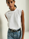 NATION Patti Muscle Tank in White