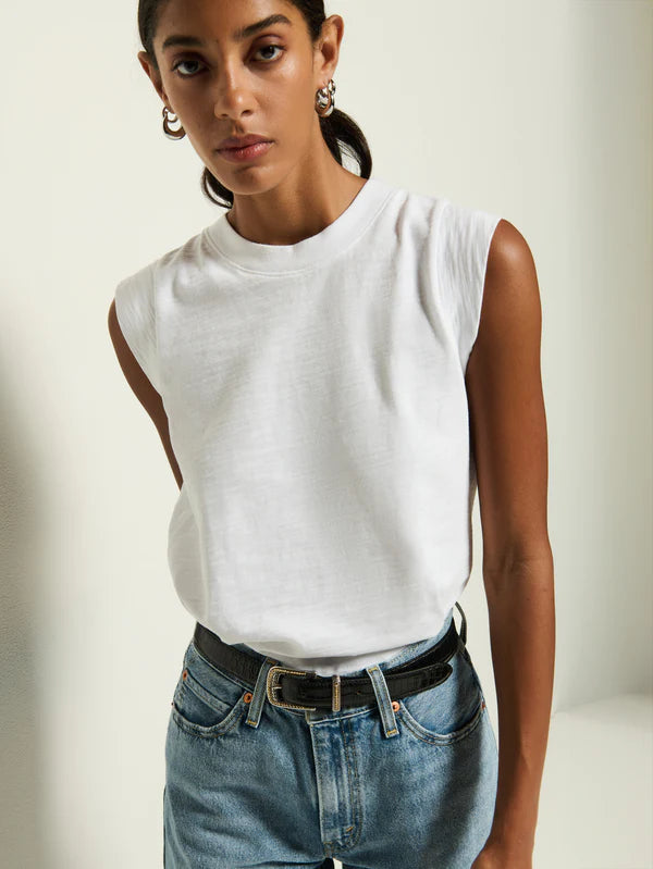 NATION Patti Muscle Tank in White