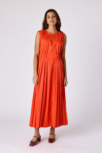 CROSBY Brantley Dress in Persimmon