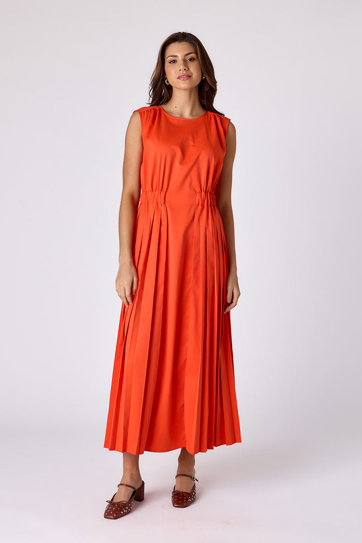 CROSBY Brantley Dress in Persimmon