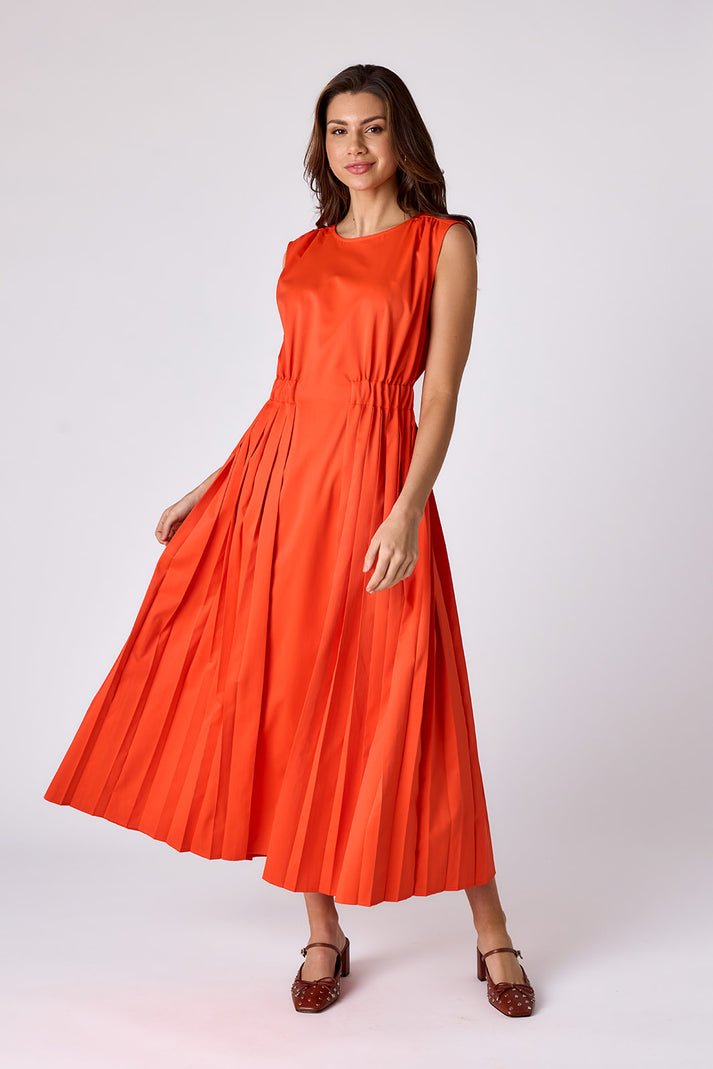 CROSBY Brantley Dress in Persimmon
