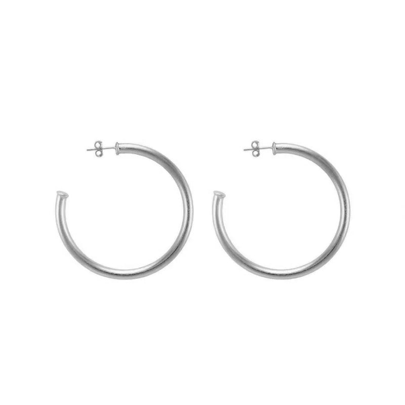 SF Petite Favorite Hoops in Silver