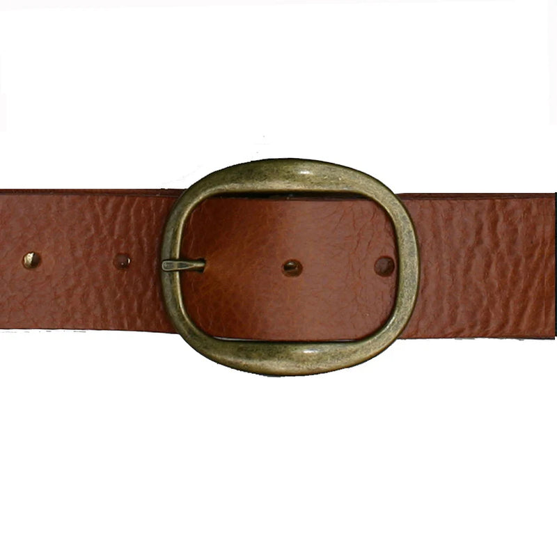 KW Heirloom Belt in Cognac/Gold