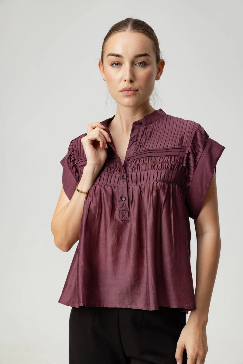 Sundays Rue Shirt in Huckleberry