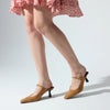 Yosi Samra Ryder Heel in Camel Suede