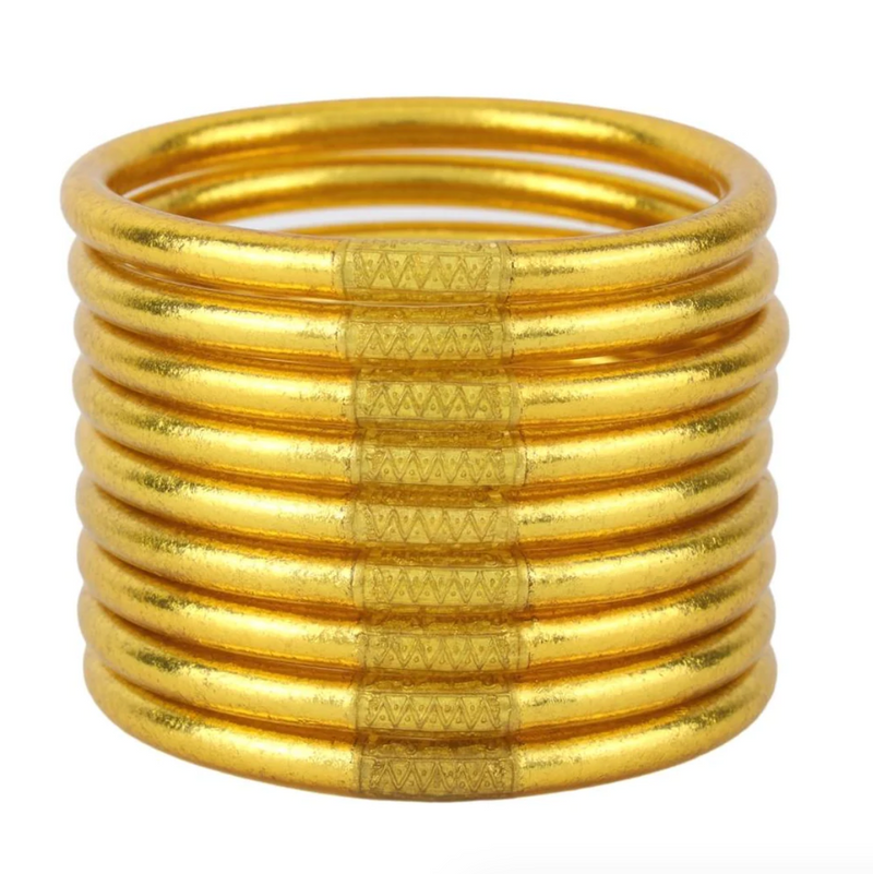 All Weather Bangle Gold L BudhaGirl LLC