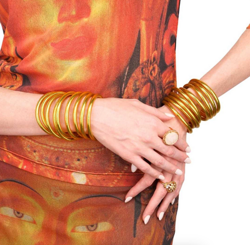 All Weather Bangle Gold L BudhaGirl LLC